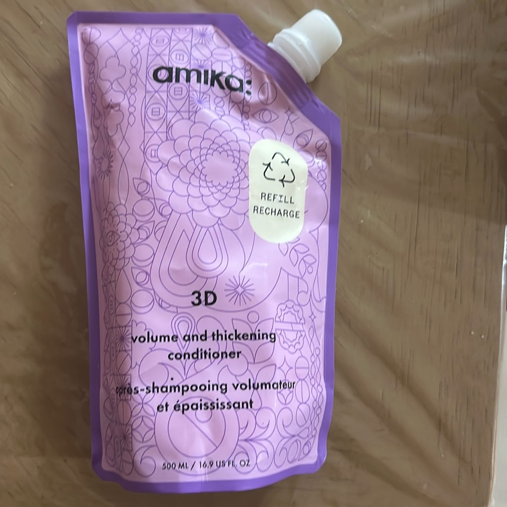 Amika 3D volume and thickening conditioner 500 ML refill recharge